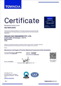ISO Nikash-CNC-Engineers
